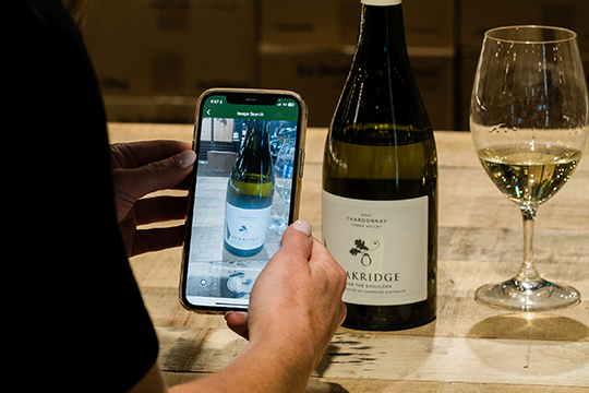The label on the packaging acts as an entry point for consumers to scan and access further information on the product.