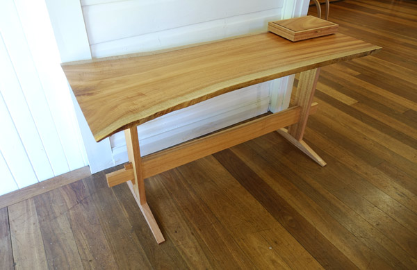 Brisbane designer maker Dante Stivanello entered a table and desktop companion made from Qld maple.
