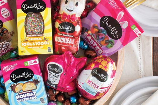 Darrell Lea has a wide range of Easter chocolates, with its Bilby chocolate getting a new look.