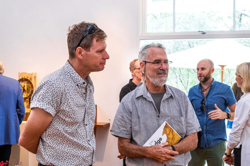 SWA members Darren Oates (left) with Leon Sadubin, one of SWA's founding members. Photo: Julijana Griffiths