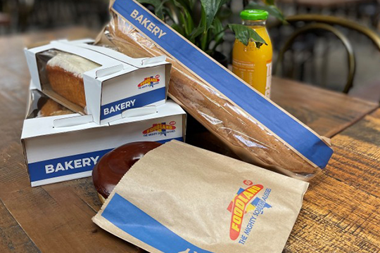 Paper-based bakery packaging for Foodland. Image: Detpak