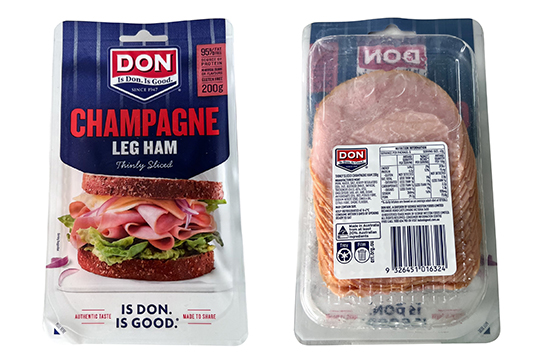 PIDA 2024 finalist Sustainable Packaging Design &ndash; Don Smallgoods 100% rPET Tray: VERIX & Martogg Group