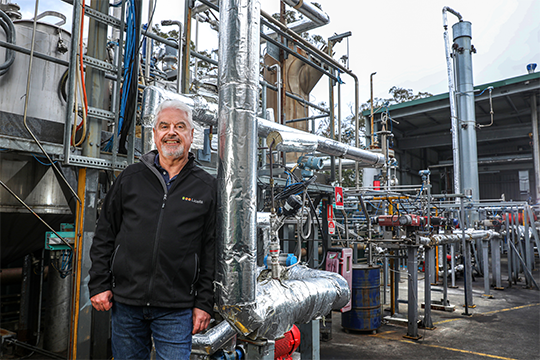 CEO of Licella, Dr. Len Humphries, who is also company co-founder and co-inventor of the Cat-HTR platform.
