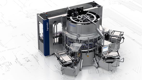 The Krones ErgoModul Series labelling system.