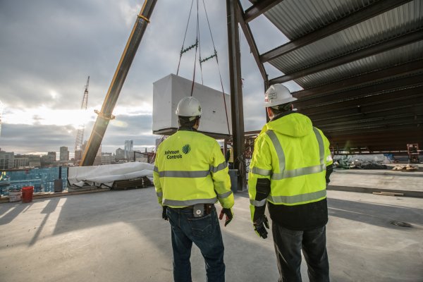 On site at an energy recovery project by Johnson Controls