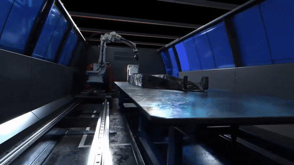 Animation of Rowlands Metalworks' new Arcemy robot. (Supplied)