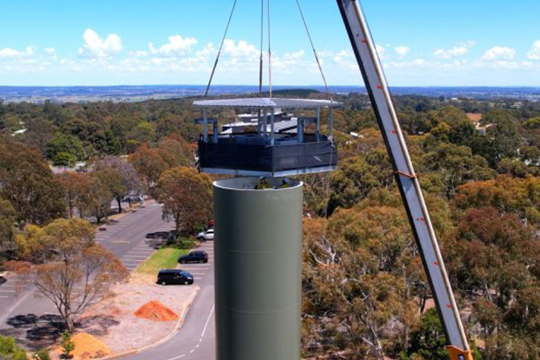 Federation Tower for real world clean energy training.