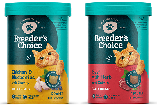 The first-of-its-kind Breeder's Choice pack for cat treats by FibreCycle and Zipform Packaging has won the 2025 PIDA Gold award for Domestic & Household Packaging.
