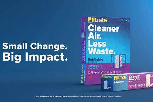 Filtrete refillable air filter.