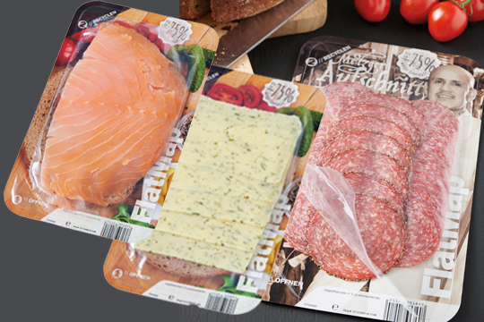 FlatMap for cheese, salmon and sliced meat: Optimal freshness under modified atmosphere.