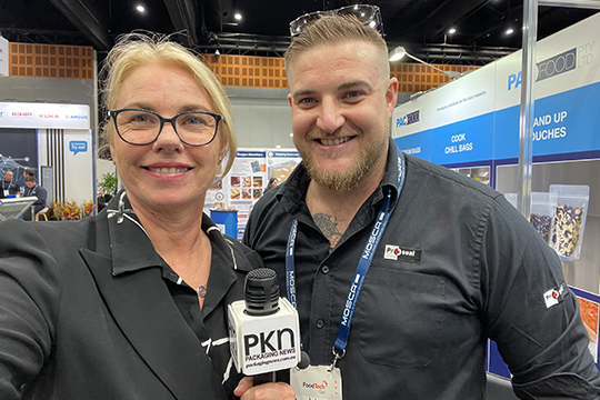 PKN's Lindy Hughson caught up with John Pickering on Proseal's stand at FoodTech Qld.