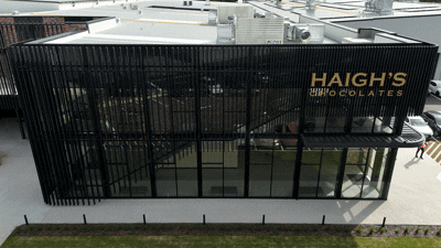 The new 18,000 square metre facility located in Salisbury South has been built to support the company&rsquo;s ongoing expansion and plans for wider distribution. 
Source: Haigh's Chocolates