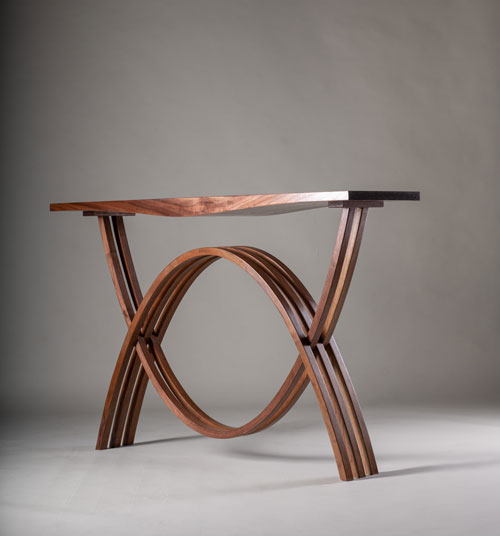 Hall Table, Steve Wise, American walnut