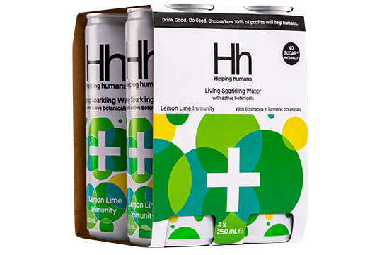 Helping humans is available in a 4-pack and 250ml single serve can. Image: SPC