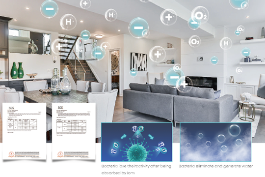 The Pure Air range uses Hi-Nano Plasma Ions technology to eliminate airborne bacteria.