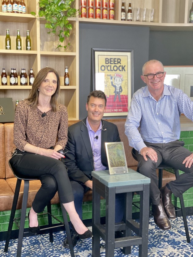 L-R: Lion procurement strategy and best practice leader Rebecca Loch, group supply chain director Ian Roberts and CEO Stuart Irvine. Lion has reinstated its annual supplier awards after the unprecedented supply chain challenges of 2020. The virtual event had 50 suppliers log on to celebrate their exceptional contributions across packaging, ingredients, services and logistics.