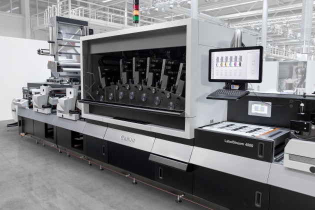 Canon Labelstream 4000: Digital label printing on an Edale chassis