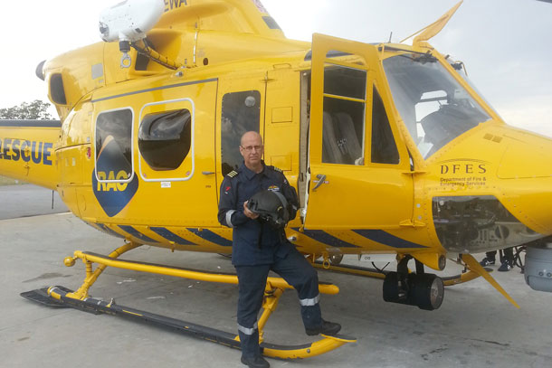 RAC Rescue's Jandakot Base Manager, CHC Helicopters' Mick Perren. (Airservices Australia)