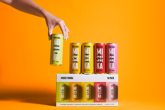 Designed in-house, Mishka takes on a complete overhaul of its look &ndash; from glass bottles to "vibrant and striking" cans, which will also be available in the &lsquo;Mix it up a little&rsquo; variety pack just launched.