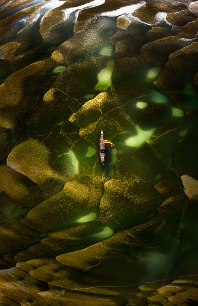 &copy; Mohammad Rahman. Featured portfolio, 'The aerial view of the Padma river in Bangladesh' &ndash; Australasia&rsquo;s Top Emerging Photographers 2021.