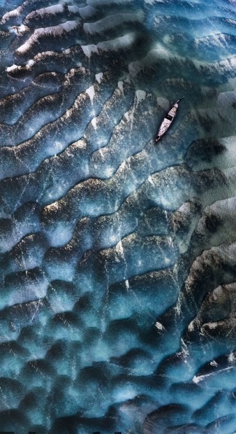 &copy; Mohammad Rahman. Featured portfolio, 'The aerial view of the Padma river in Bangladesh' &ndash; Australasia&rsquo;s Top Emerging Photographers 2021.