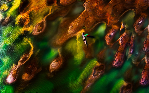 &copy; Mohammad Rahman. Featured portfolio, 'The aerial view of the Padma river in Bangladesh' &ndash; Australasia&rsquo;s Top Emerging Photographers 2021.
