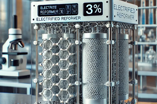 The electrified reactor created by Monash engineers.