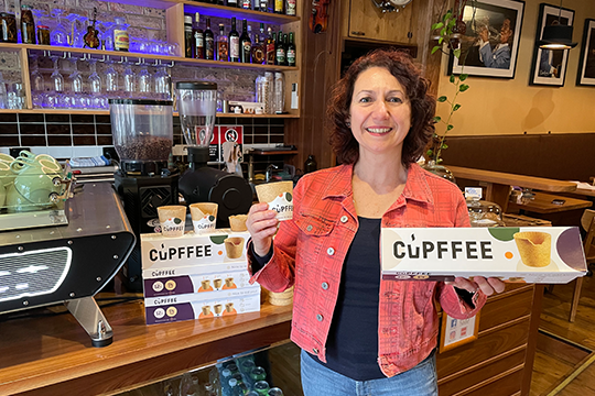 Nina Milanova, co-owner Jazzy Cafe Bar and exclusive distributor of Cupffee in ANZ.