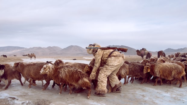 &copy; Kristyn Taylor. Featured portfolio, Winter migration with the Kazakh nomads &ndash; Australasia&rsquo;s Top Emerging Photographers 2019.