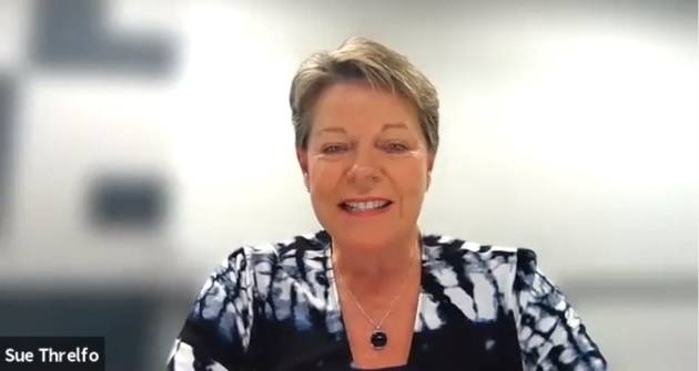 PacPrint president Sue Threlfo, GM of Konica Minolta