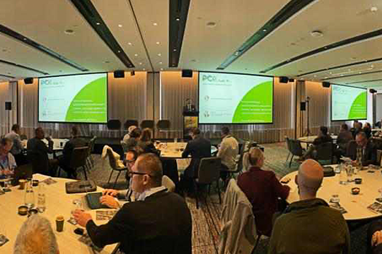 A crowded room in attendance at the Plastics and the Circular Economy Conference 2023.