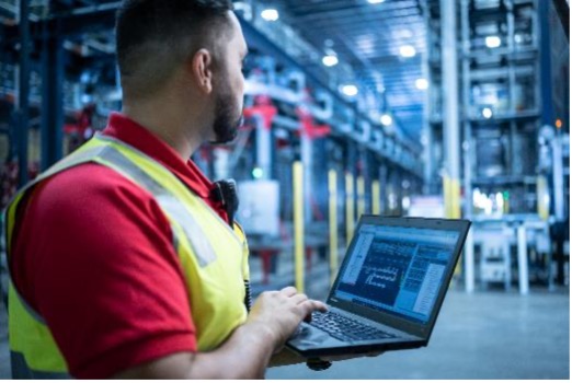 A full 3D visualisation of the warehouse is available through Swisslog&rsquo;s SynQ software (Source: Swisslog)
