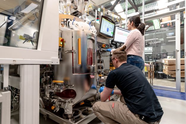 Vow process engineers - Australian cultured meat start-up Vow has opened the first of two planned cultured meat facilities, with its first commercial product on track for launch in Singapore by then end of the year. (Image: Vow)