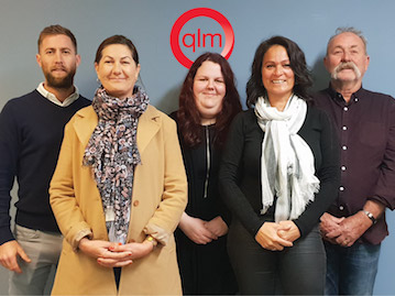 QLM Perth team: (l-r) Sales manager Jesse Bullied; director Sandy Bullied; customer service &ndash; Taysha Hadley & Linda Noble; and director Dennis Bullied.