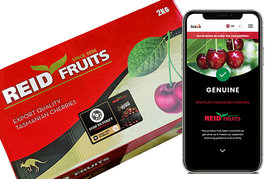 For the 4th consecutive season, Reid Fruits will deploy Laava Smart Fingerprints on its cherry exports.