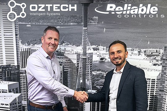 Oztech joins the Reliable Controls' authorised dealers network.