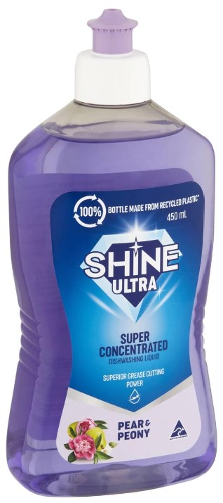 PIDA 2024 finalist Domestic & Household Packaging Design &ndash; rPet Bottles Balnea Body Wash & Shine Dishwashing Liquid: Woolworths FCR