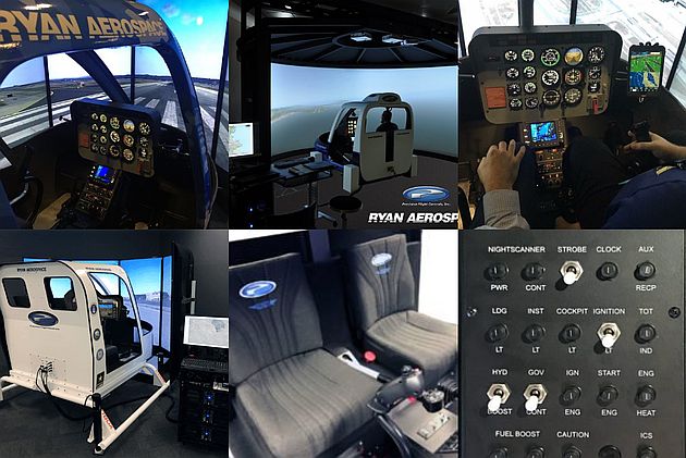 With aircraft purchase and running costs forever being on the rise and simulators becoming more powerful and less expensive, there is a compelling business case to consider simulation as an effective training tool to supplement (and replace) some real helicopter flying. Credit: Ryan Aerospace (Australia)