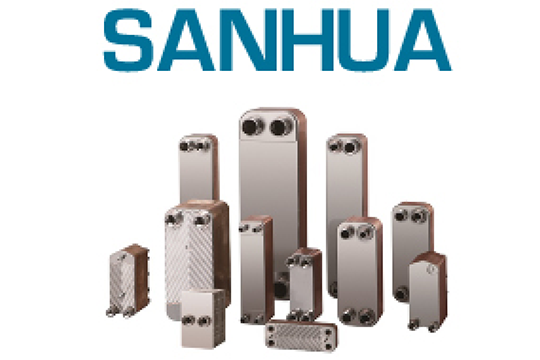 Sanhua range of heat exchangers.