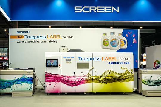 Screen Truepress LABEL 520AQ: Hit debut at Labelexpo