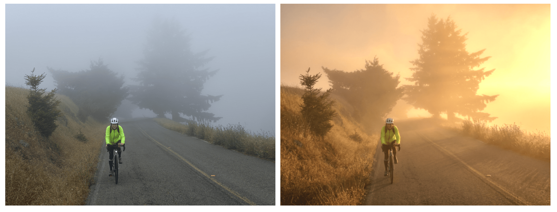 Instead of cold morning blue light – just change it to hazy afternoon golden light. Image: Adobe