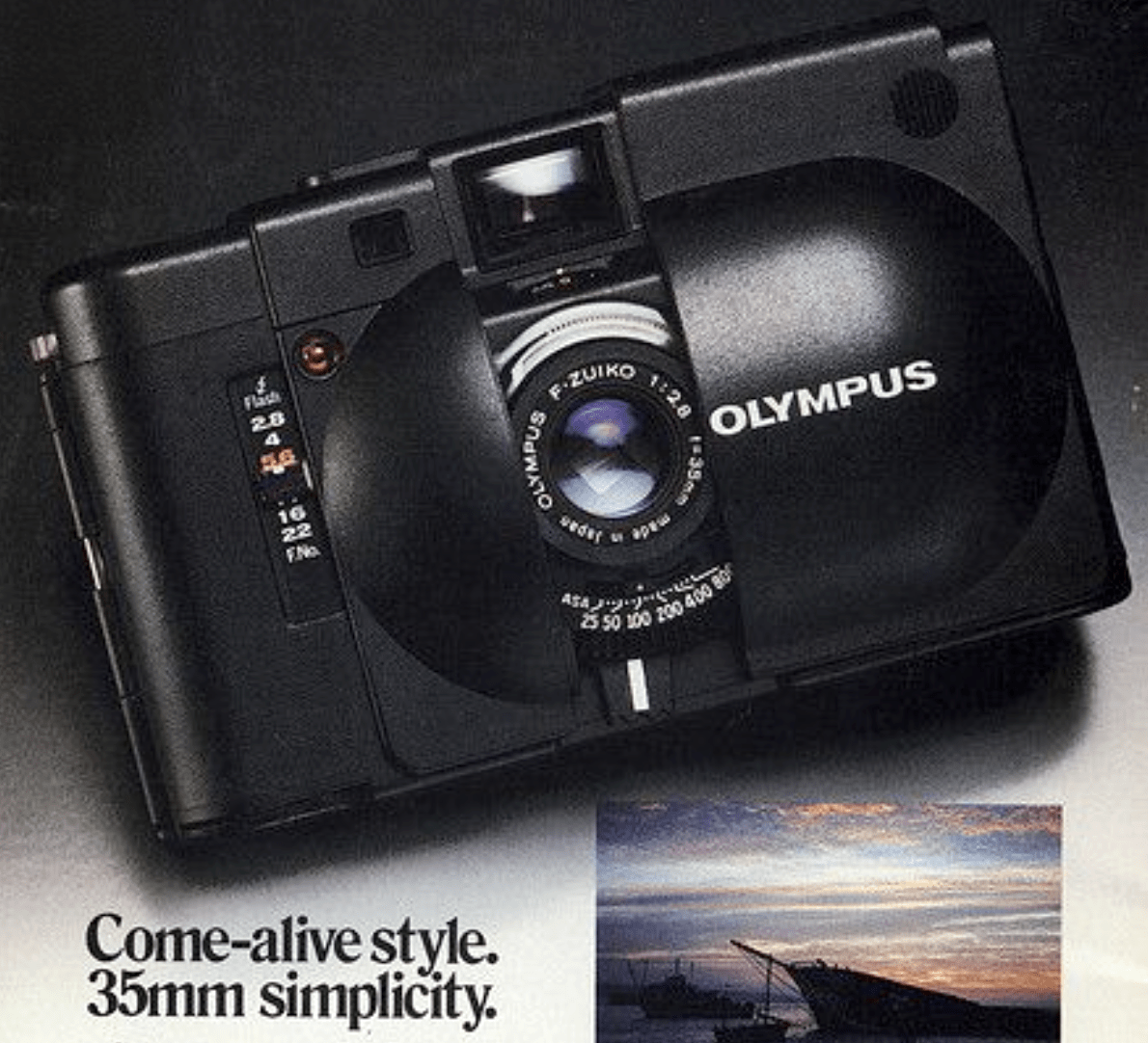 From an Olympus XA advertisment.