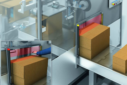 SICK's intelligent detec4 Smart Box Detection access protection system.