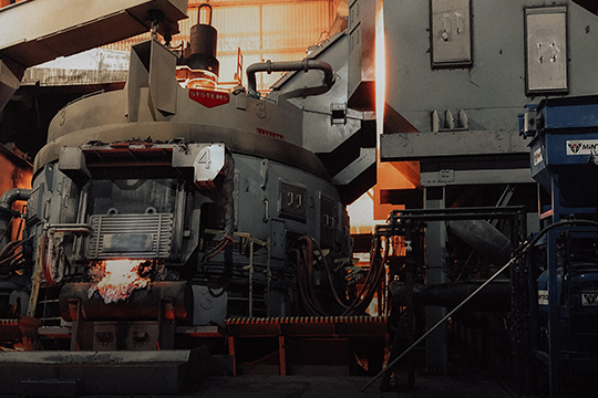 Spray Cooled EAF furnace.