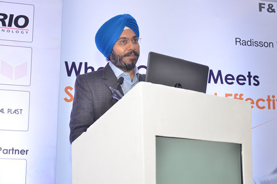 Sukhdev Saini, global toothbrush packaging manager at Colgate-Palmolive.