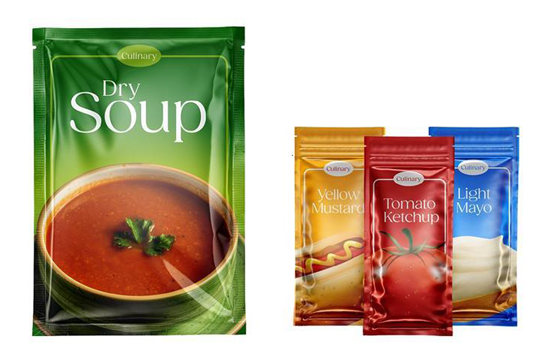The award-winning high-barrier sachet aims to replace multi-material structures made of PET/Alu/PE or PET/metPET/PE in applications, says Taghleef.