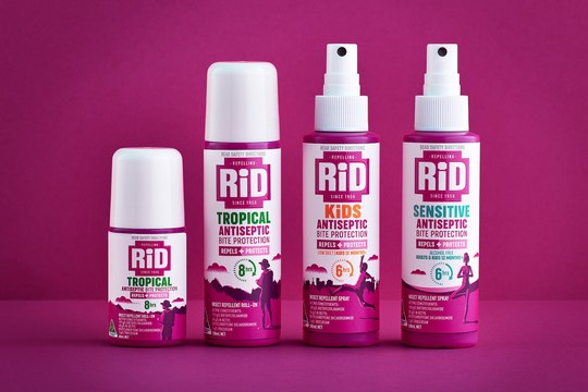 Design agency WhatCameNext gave insect repellant company RiD a brand refresh across its range.