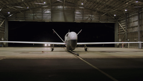 Australia's first MQ-4C Triton. 

Credit: Defence