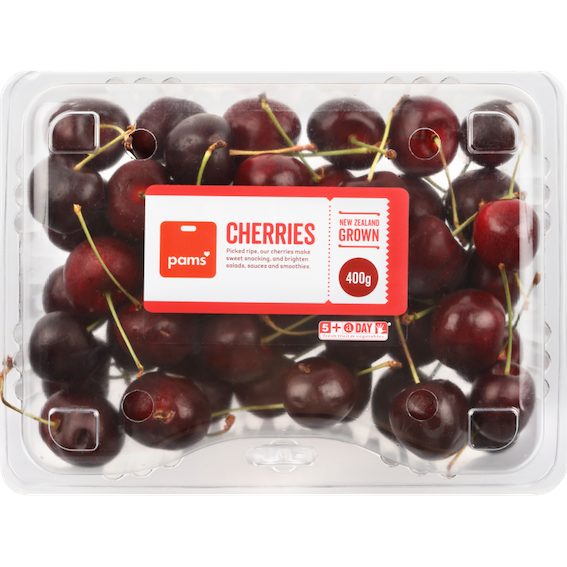 PIDA 2020 Labelling & Decoration Category and Sustainable Packaging Design Special Award finalist: UPM Raflatac & Kiwi Labels for the CUSTOM-PAK rPET Cherry Punnet with self-adhesive label, permanent adhesive that is also washable at the PET recycling plant