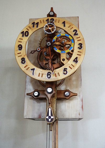 Vince Everett&rsquo;s Pendulum Clock was made from lilly pilly, jacaranda, conkerberry, cooktown ironwood and yellow stringybark.